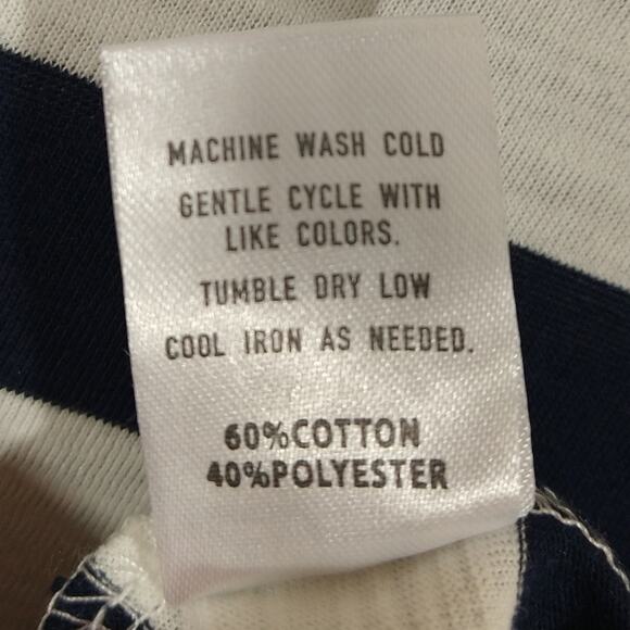 Y Sovereign Code Big Girls Navy White Striped Strawberry Top Tee Shirt NWT 14 - Picture 7 of 7